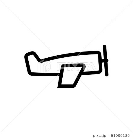 Passenger plane icon vector. Isolated contour symbol illustration Passenger plane icon vector. Isolated contour symbol illustration 61006186