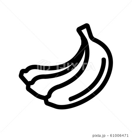 bundle of banana icon vector. Isolated contour symbol illustration 61006471