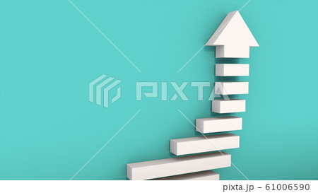 Success arrow with stairs, computer generated. 3d rendering of concept of successful business, professional growth, career achievements Success arrow with stairs, computer generated. 3d rendering of concept of successful business, professional growth, career achievements 61006590