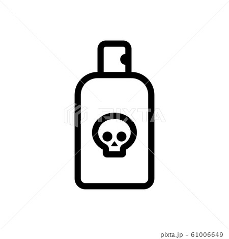 poisonous substances icon vector. Isolated contour symbol illustration poisonous substances icon vector. Isolated contour symbol illustration 61006649