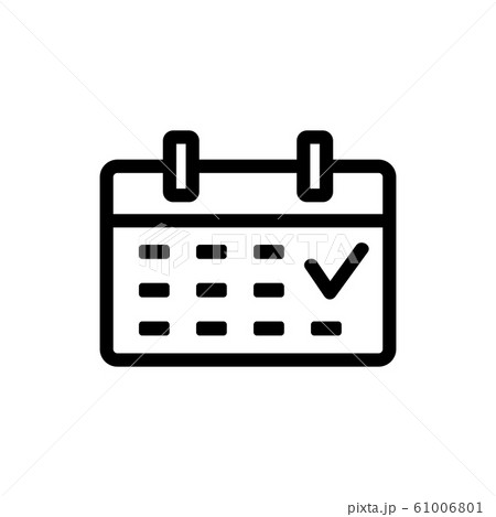 reminder icon vector. Isolated contour symbol illustration 61006801