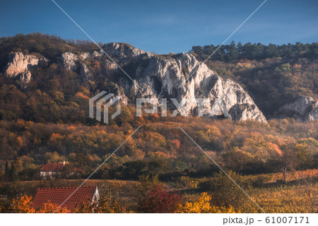 Autumn Landscape with Limestone Rocks Autumn Landscape with Limestone Rocks 61007171