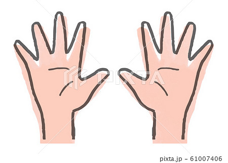 開いた両手 61007406