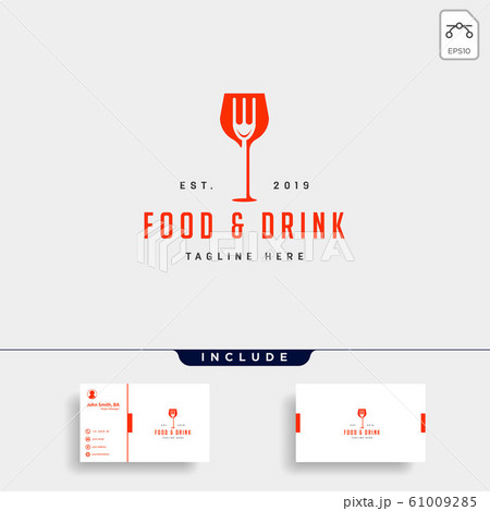 food and drink simple flat logo design vector food and drink simple flat logo design vector 61009285