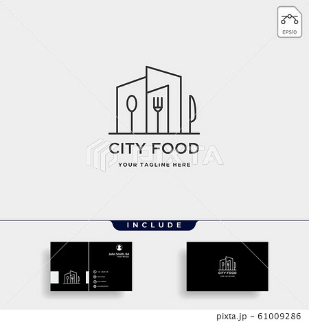 city food equipment simple flat logo design vector city food equipment simple flat logo design vector 61009286