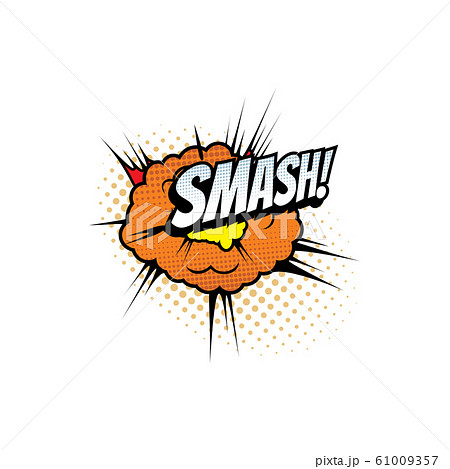 Smash Cartoon Comic Book Sound Blast Explosionのイラスト素材