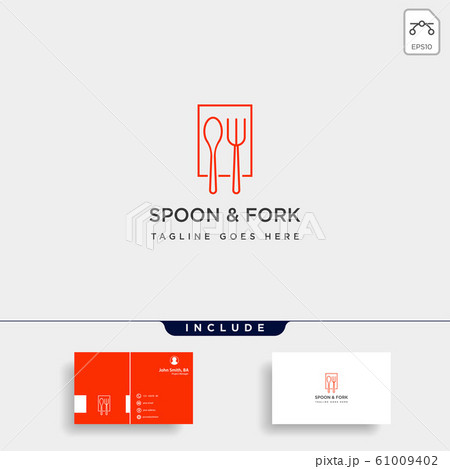 food equipment spoon fork logo template vector food equipment spoon fork logo template vector 61009402