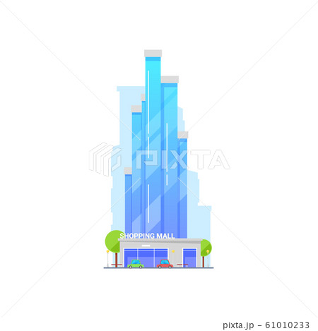 Shopping mall isolated, vector icon Shopping mall isolated, vector icon 61010233
