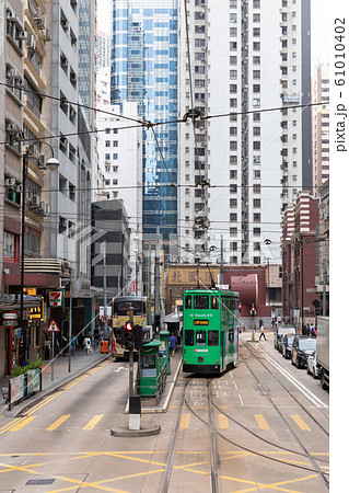 香港島_香港トラムの風景 香港島_香港トラムの風景 61010402
