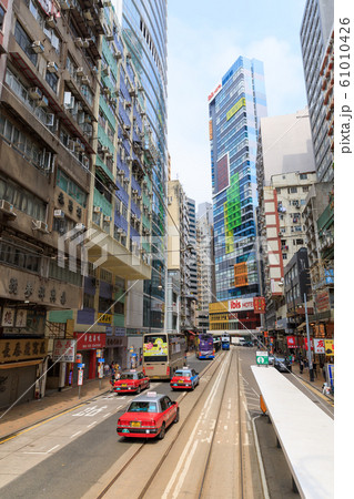 香港島_香港トラムの風景 香港島_香港トラムの風景 61010426