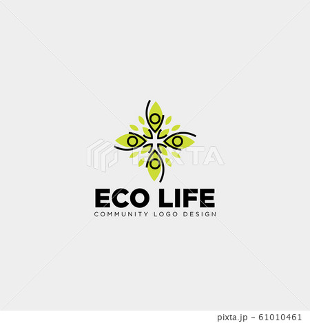human tree leaf community logo template vector 61010461