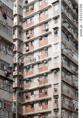 香港_超高層マンションの外観 61013598