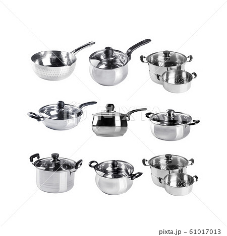 Pot or Group of stainless steel cooking pot new. Pot or Group of stainless steel cooking pot new. 61017013