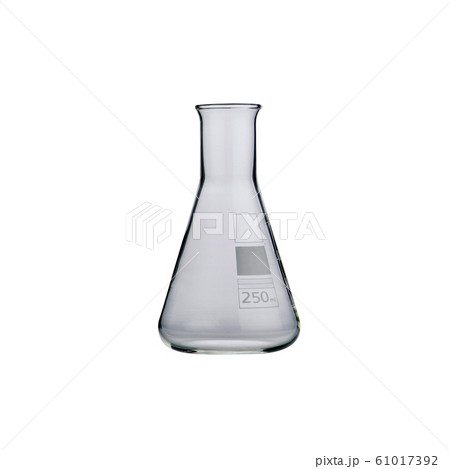 lab or Empty Flask isolated on a white background. 61017392