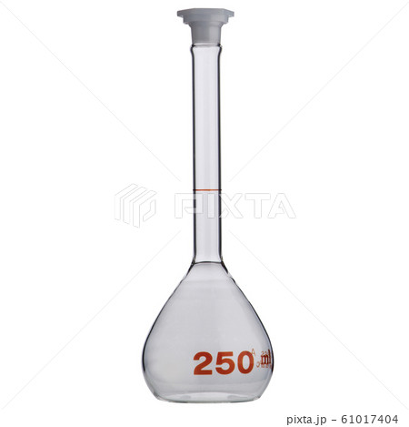 lab or Empty Flask isolated on a white background. lab or Empty Flask isolated on a white background. 61017404
