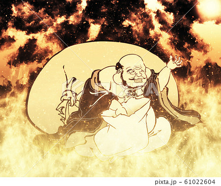 浮世絵　布袋　その2　炎バージョン 61022604