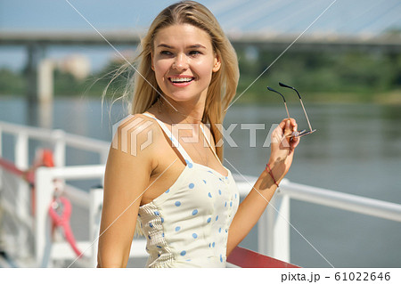 Portrait of a cute and gorgeous latin women in 61022646