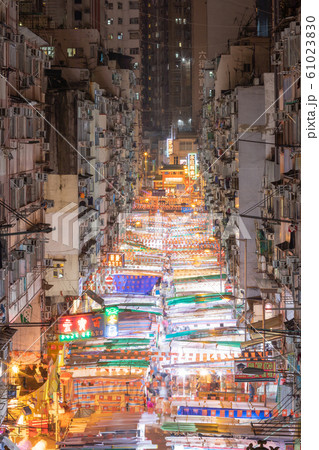 香港_男人街の夜景 香港_男人街の夜景 61023830