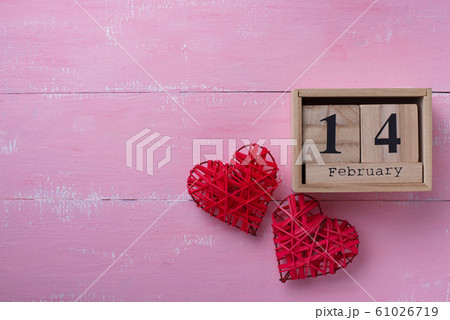 Valentines Day background on pink Valentines Day background on pink 61026719