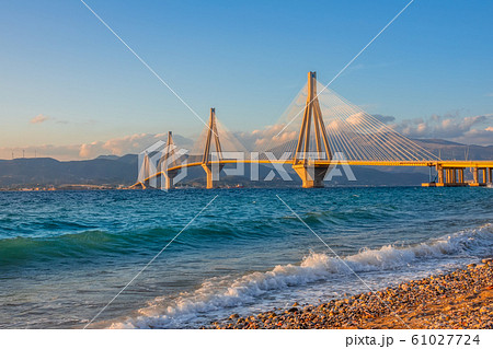 Rio Antirio Bridge at Sunset 61027724