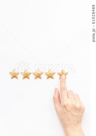 Five stars Customer Experience Feedback Concept 61028489
