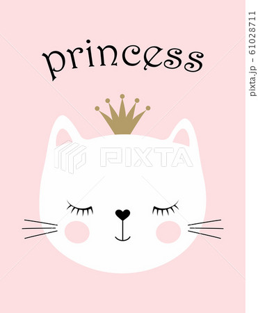 Cute Princess Catのイラスト素材