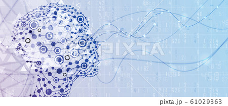 Conceptual technology illustration of artificial 61029363