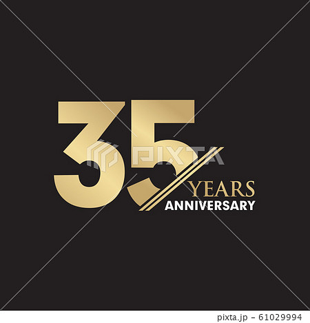35th Year anniversary emblem logo design vector 61029994