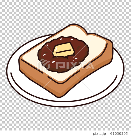 小倉トーストのイラスト素材 小倉トーストのイラスト素材