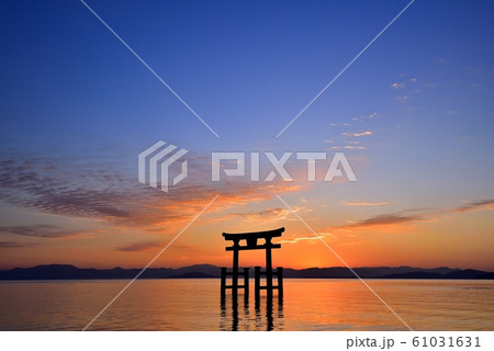 白髭神社からの朝日 61031631