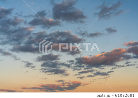 冬の夕空 冬の夕空 61032681