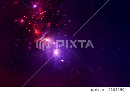 Beautiful, cosmic nebula. With clusters of Beautiful, cosmic nebula. With clusters of 61032904