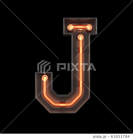 Neon Light Alphabet J 61033784