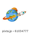 rocket ship launch space travel theme vector 61034777