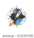rocket ship launch space travel theme vector 61034780