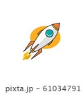 rocket ship launch space travel theme vector 61034791