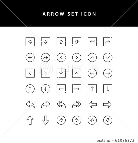 arrows icons set outline arrows icons set outline 61036372