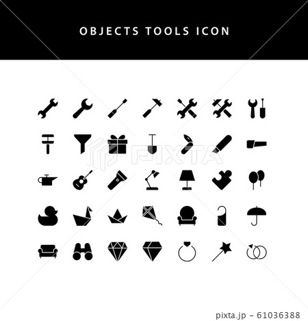 object tool glyph style icon set object tool glyph style icon set 61036388