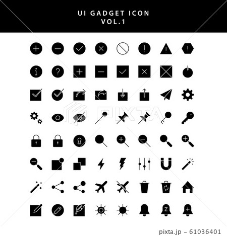 ui gadget icon set glyph style vol 1 ui gadget icon set glyph style vol 1 61036401