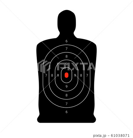 Shooting target in the form of a human body 61038071