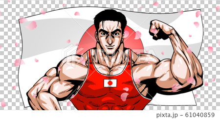 Olympic, sport, japan representative, dramatic,... - Stock Illustration ...