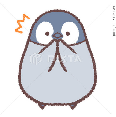Penguin Chick Surprised Stock Illustration