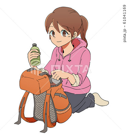 90+ Girl Packing Backpack Illustrations, Royalty-Free Vector