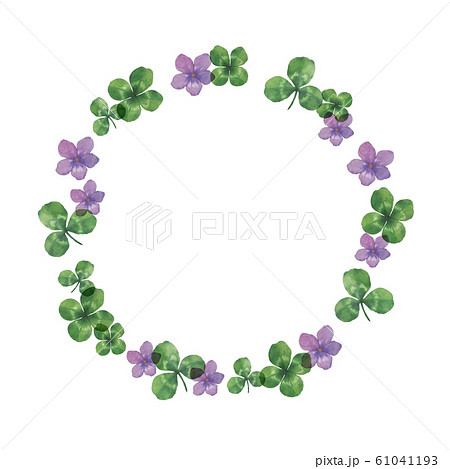 クローバーとスミレフレーム クローバーとスミレフレーム 61041193