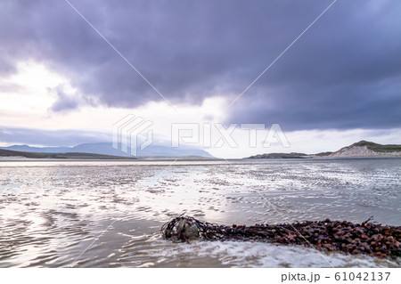 Ballinareava strand at the Sheskinmore Nature Reserve between Ardara and Portnoo in Donegal - Ireland 61042137