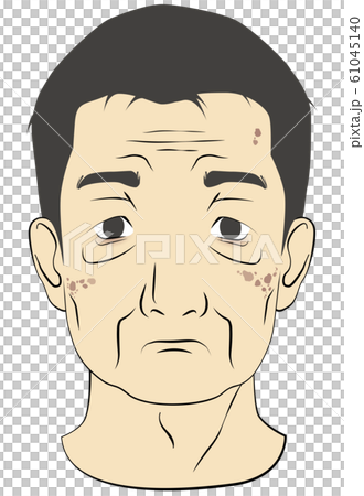 男性 肌トラブル メンズビューティー 影なし のイラスト素材 男性 肌トラブル メンズビューティー 影なし のイラスト素材