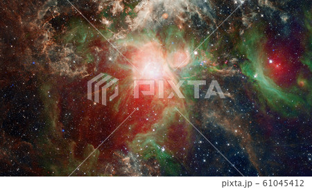 Starry background of deep outer space. Elements of Starry background of deep outer space. Elements of 61045412