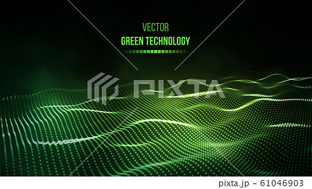 Green technology background. Green energy vector illustration eps10. Team communication concept green background. Vector presentation tech background. Green technology background. Green energy vector illustration eps10. Team communication concept green background. Vector presentation tech background. 61046903