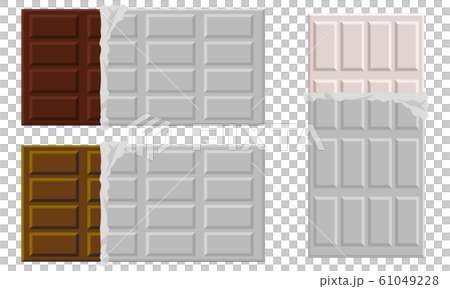 チョコレートセット ブラック ミルク ホワイトのイラスト素材 61049228 Pixta