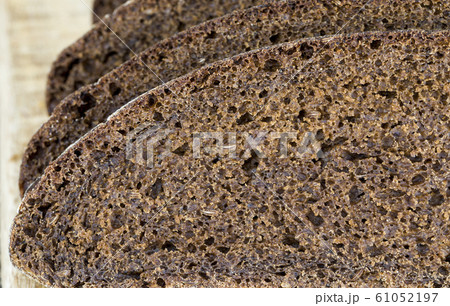 black rye bread cut black rye bread cut 61052197